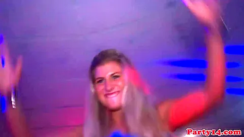 Real european bachelorettes sucking strippers dick