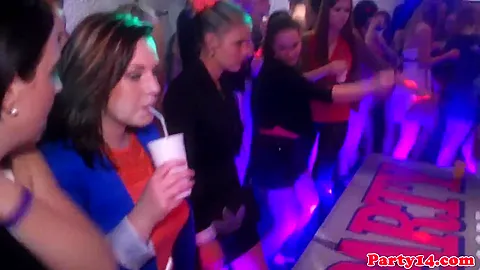 Real european bachelorettes sucking strippers dick