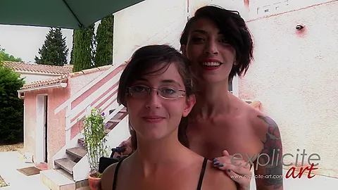 Hardcore casting of a French teen 18+ Princesse Prisca by the pool