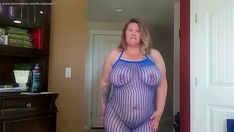 Fishnet Jerk Off Instructions - BustyKrisAnn