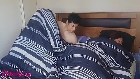 Stepson Gets Into Stepmoms Bed And Touches Her While She Rests