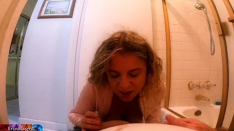 Stepsister Sits On Stepbrothers Dick In The Bathroom
