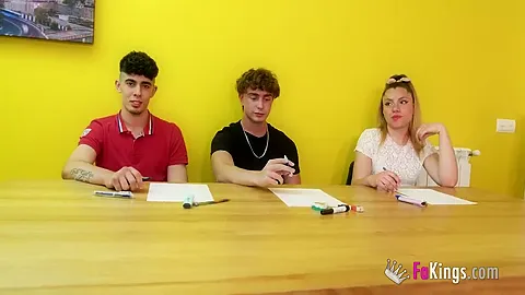 Academy! Three Inexperienced teens 18+ Receive A Sex Lesson From A Porn Queen
