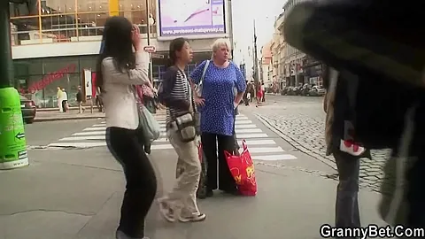 Big Tits Blonde Granny Riding His Dick