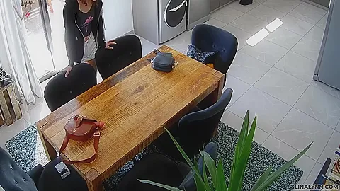 Lina Lynn - Ooops Forgets Surveillance Camera!!!!