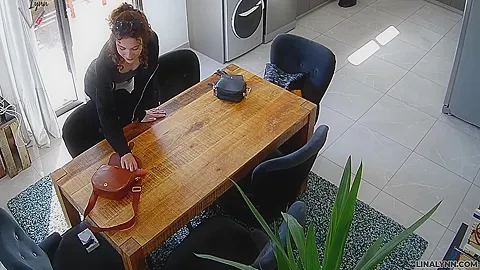 Lina Lynn - Ooops Forgets Surveillance Camera!!!!