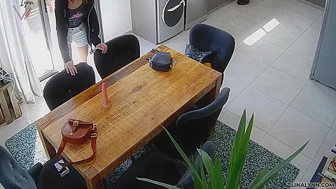Lina Lynn - Ooops Forgets Surveillance Camera!!!!