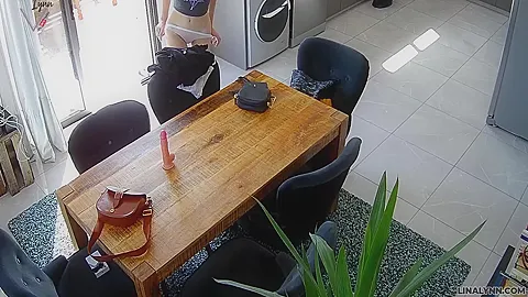 Lina Lynn - Ooops Forgets Surveillance Camera!!!!