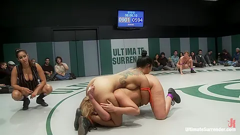 5 girl rough sex gang bang on Ultimate Surrender. Losing has it's consequences