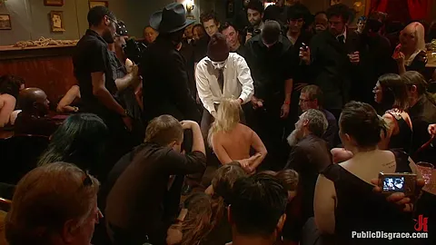 Beautiful Blonde Disgraced in Public