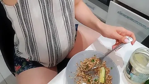 Pregnant Girlfriend Masturbates Her Thin Pussy And Cums Loudly