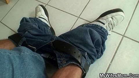 Big-cocked Guy Fucks Hairy Girlfriends Step mom Old Cunt