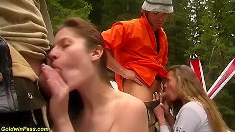 Public German Snow Anal Party