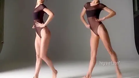 Happy Twins Dancing With Of Energy