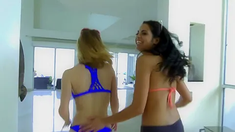 Three Extremely Hot Girls Totally Toned For Bikini Season Gets Fucked On Spring Break