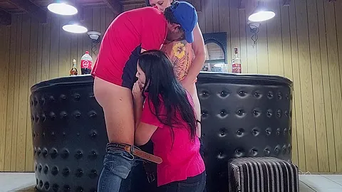 My Wife Caught Me Kissing Her Stepsister And Made Her Stepsister Suck My Cock And Lick Her Pussy While I Fuck My Wife