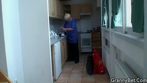 Picked Up Blonde Grandma Gets Fucked From Behind