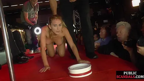 Public Squirting Orgy With Busty Milfs And Babes In The Clu