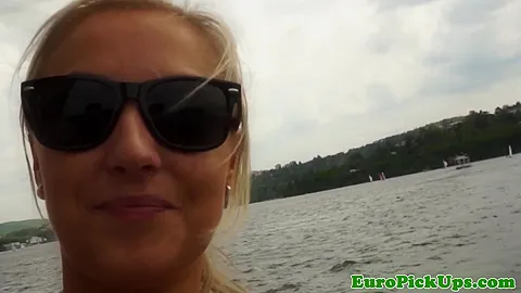 Bigtit euro rammed outdoors for cash