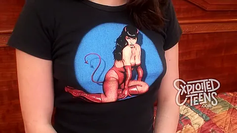 This amateur teen 18+ has her nips pierced in this POV video