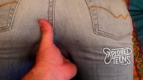 Blonde teen 18+ with big natural tits sucks cock