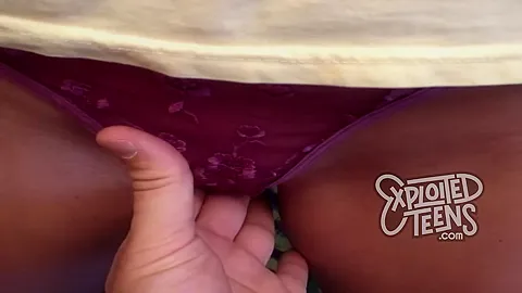 Blonde teen 18+ with big natural tits sucks cock