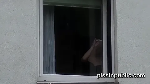 Desperate Girls Are Pissing In Front Of Their Neighbours House