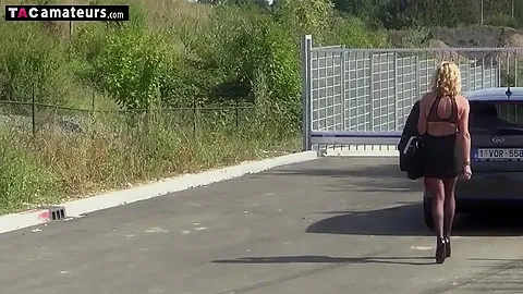 Driving In Stilettos & Stockings - KyrasNylons