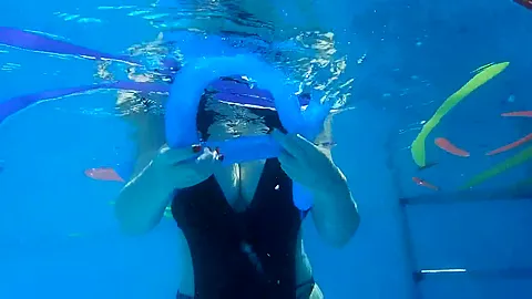 Naked Balloony Girl In The Pool - AngelEyes