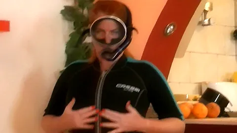 Horny Girl In A Wetsuit - AngelEyes