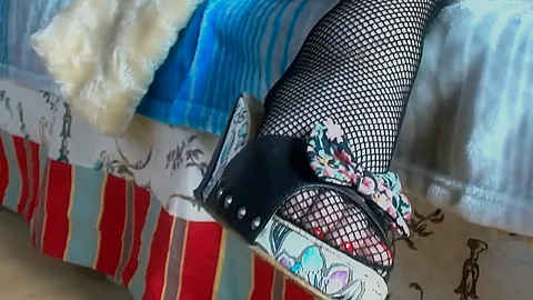 Fur Coat Fishnet Body - AngelEyes