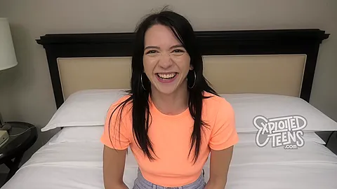 Long legged coed sucks cock