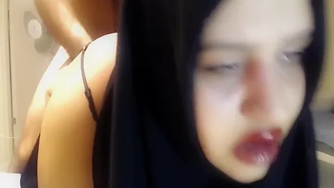 Painful Surprise Anal With Married Woman Wearing A Hijab!