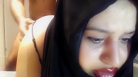 Painful Surprise Anal With Married Woman Wearing A Hijab!