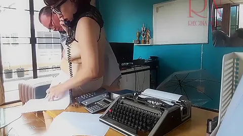 Office Domination. Boss Makes The Secretary Suck His Cock. Nude Secretary. Blowjob. Chapter 2