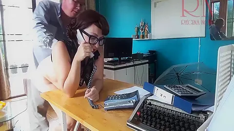 Office Domination. Boss Makes The Secretary Suck His Cock. Nude Secretary. Blowjob. Chapter 2