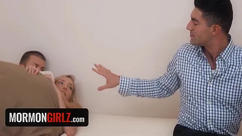 Mormon Girl Gets Caught By Church Elder Having Forbidden Sex With Her Boyfriend
