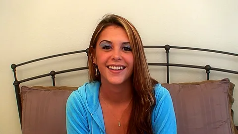 Watch his 19 yr old gf have a hot orgasm on video