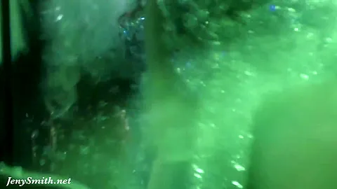 She wore only a tinsel at club! Public flashing