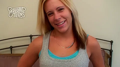 She's a blonde 4’11 teen 18+ that weighs barely 100lbs
