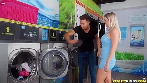Mighty Bwc Meets Lady Marica In Laundromat