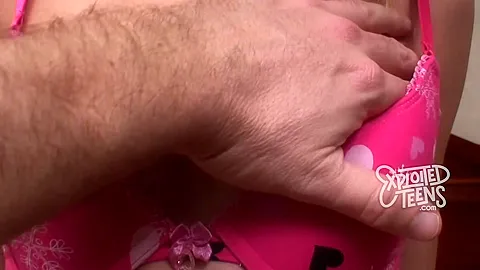 Watch this tiny blonde teen 18+ suck a fat cock