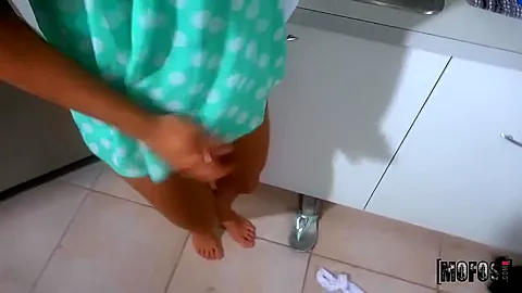Truly Cute Amateur Poved Right In The Kitchen!