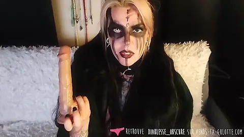 Vampire Girl With Big Tits Masturbating