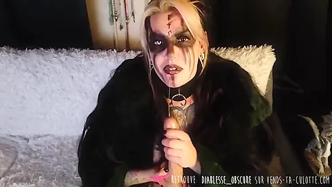 Vampire Girl With Big Tits Masturbating
