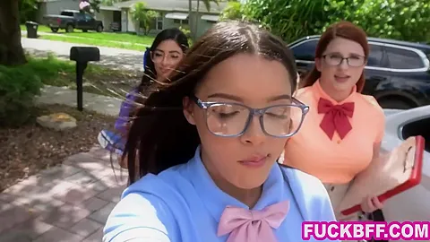 Nerd With A Huge Cock Gets Sucked And Fucked By Three teen 18+