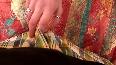 Tiny redheaded teen 18+ tries to deep throat a fat dick