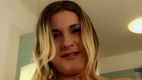 European Blonde With huge Tits Loves Dick