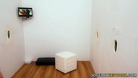 Tiny Tv And Massive D - A Proper Setup For A Gloryhole