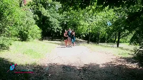 Handjob In Public - Four Hands